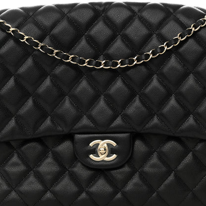 Chanel Caviar Quilted XXL Travel Flap Bag Black 8 of 11