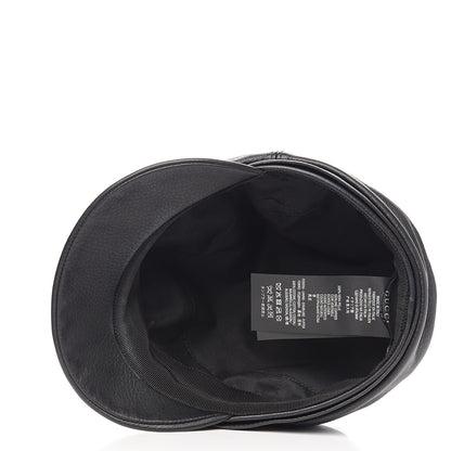 Gucci Calfskin Cellarius Hat S Black 3 of 6