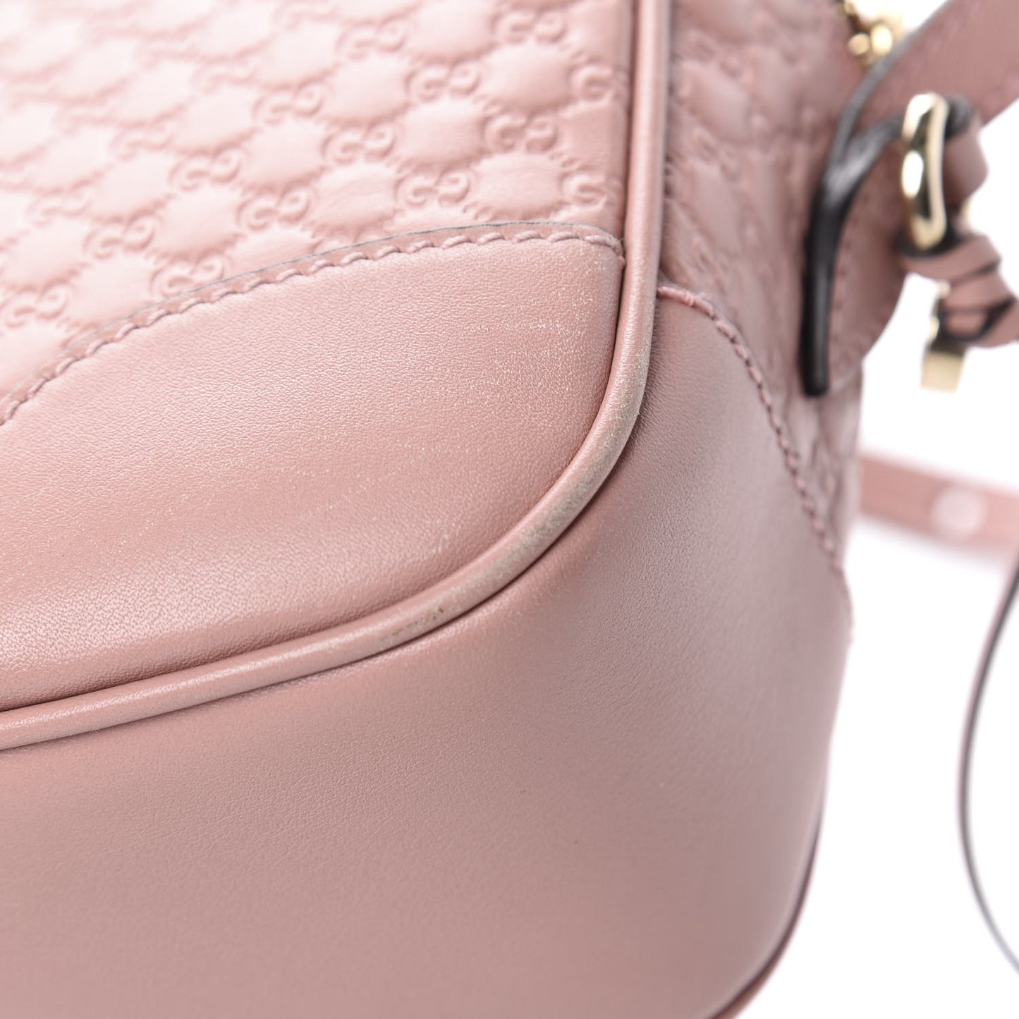 Soft Microguccissima Mini Bree Messenger Bag Soft Pink