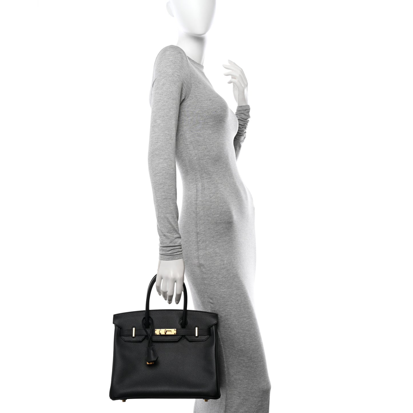 Epsom Birkin 30 Black
