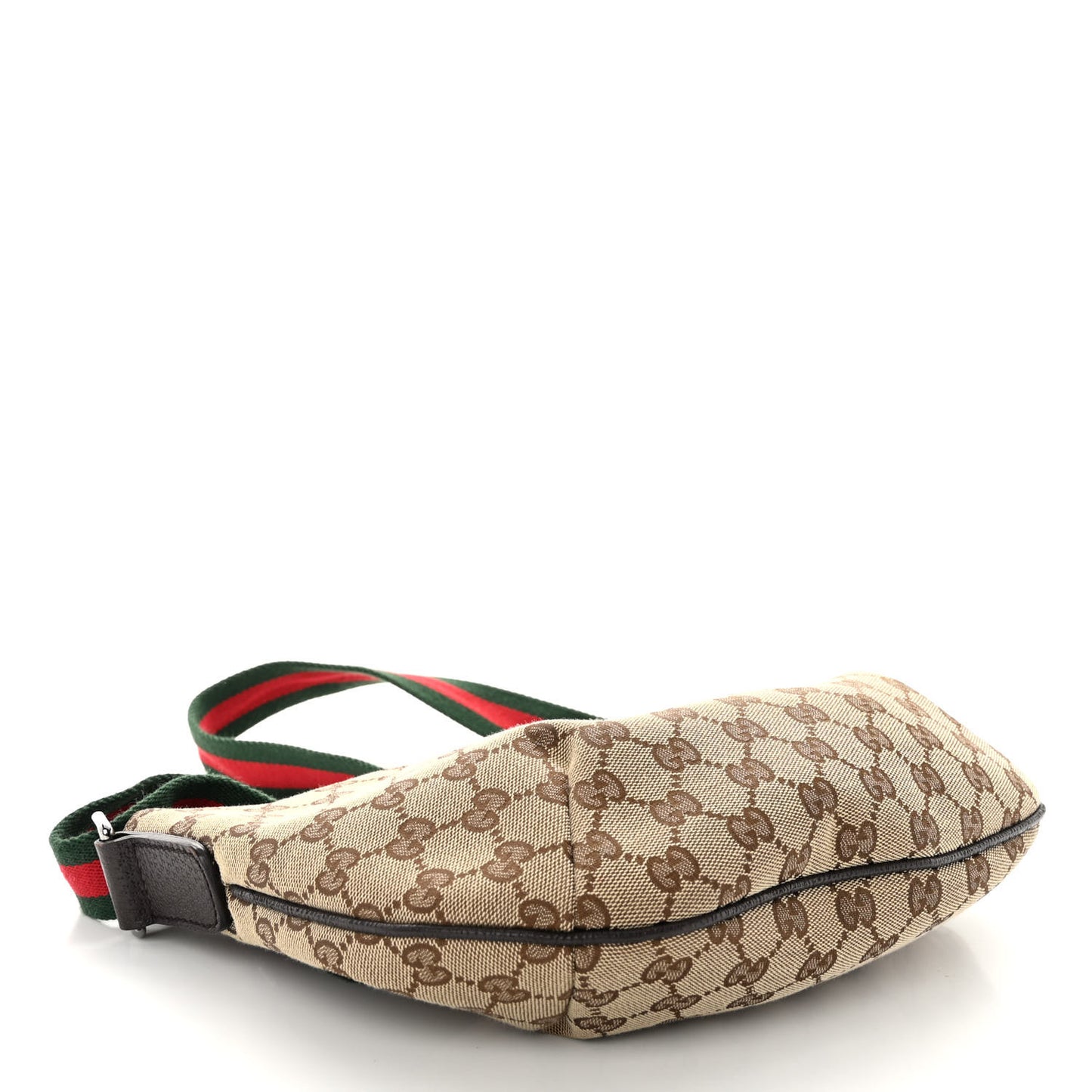 Monogram Web Sherry Line Shoulder Bag Dark Brown