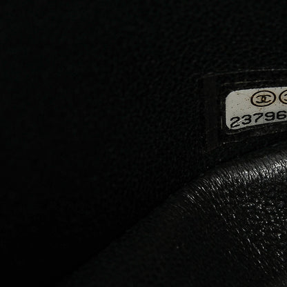 Chanel Crumpled Calfskin Quilted Jumbo Double Flap So Black 7 of 8