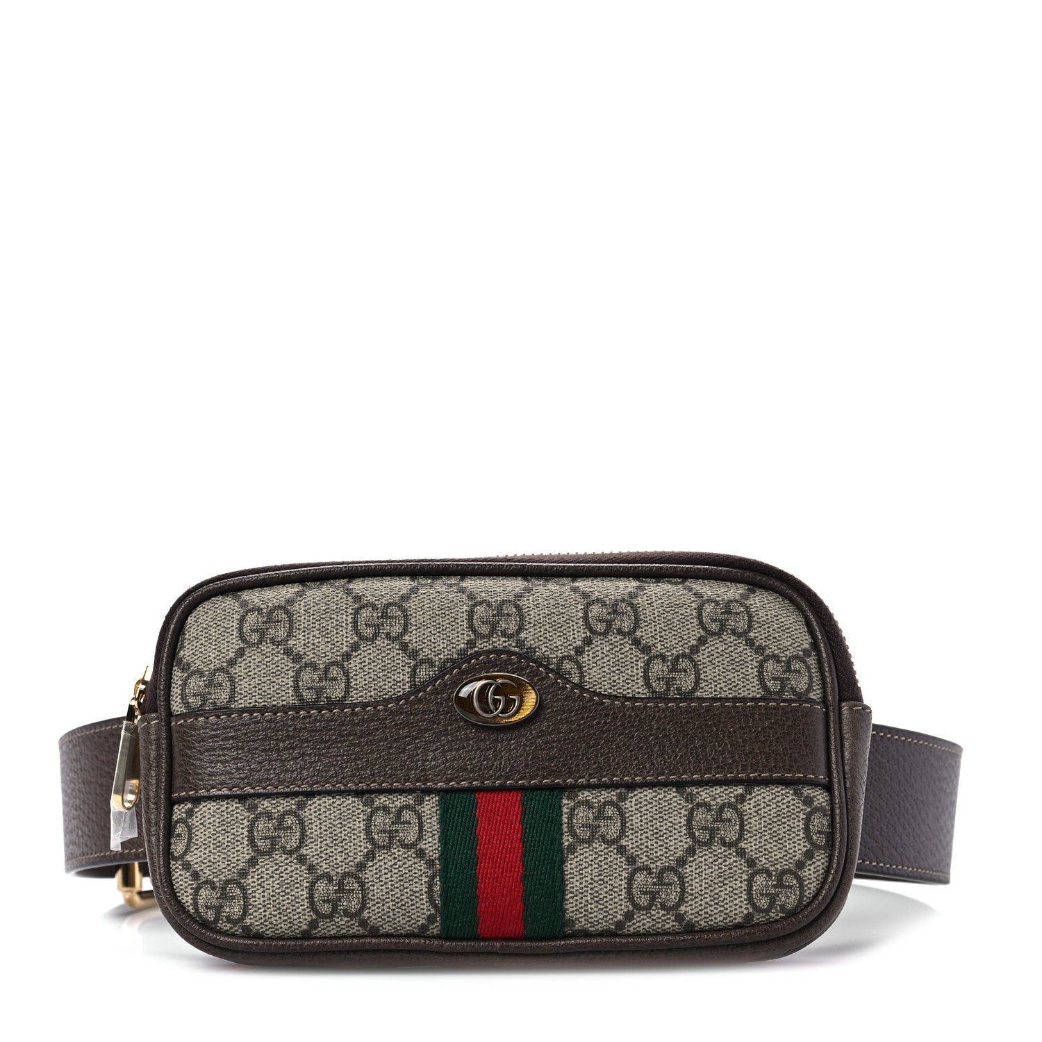 Gucci GG Supreme Monogram Ophidia Belted iPhone Case 75 30 Dark Brown 1 of 9