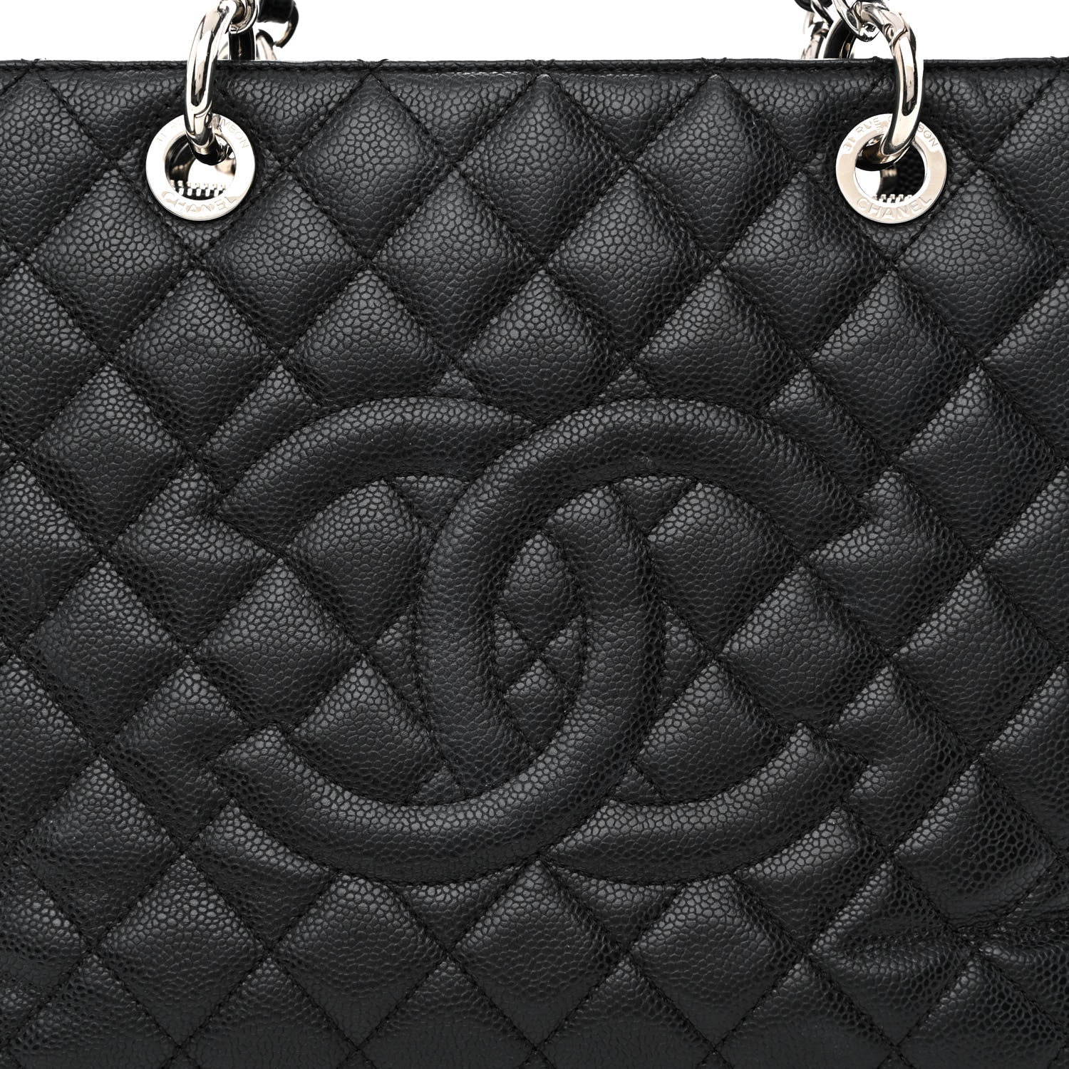 Chanel Caviar Quilted Grand Shopping Tote GST Black 8 of 11