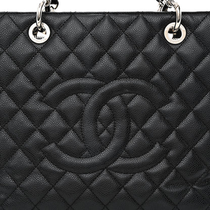 Chanel Caviar Quilted Grand Shopping Tote GST Black 8 of 11