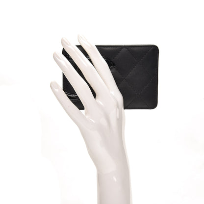 Chanel Calfskin Quilted Cambon Card Holder Black 2 of 8