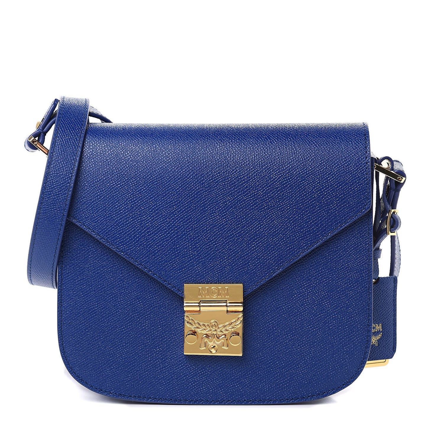 Park Avenue Calfskin Small Patricia Crossbody Bag Blue