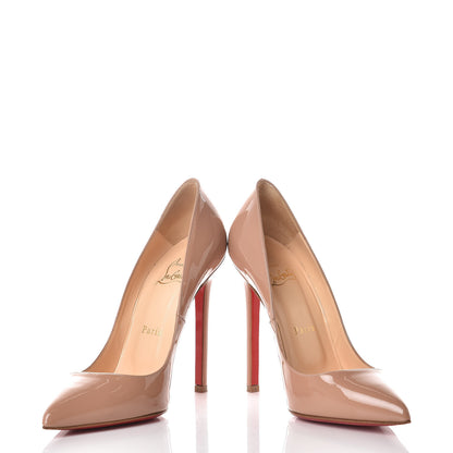 Christian Louboutin Patent Pigalle 120 Pumps 37.5 Nude 5 of 14