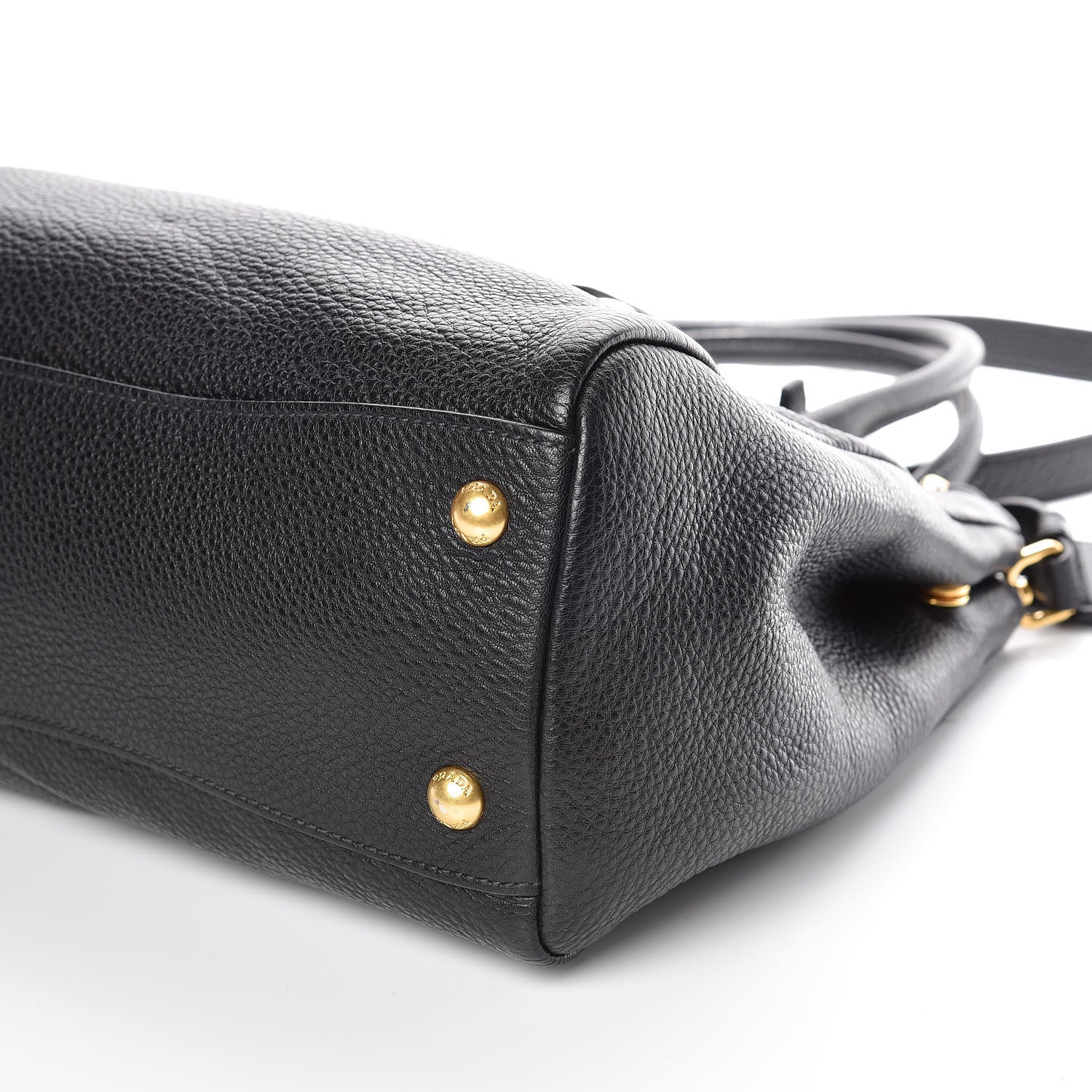 Prada Vitello Daino Top Handle Bag Black 6 of 11