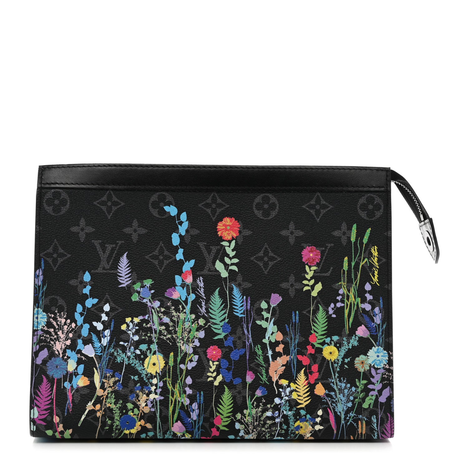 Louis Vuitton Monogram Eclipse Folia Pochette Voyage MM 1 of 6