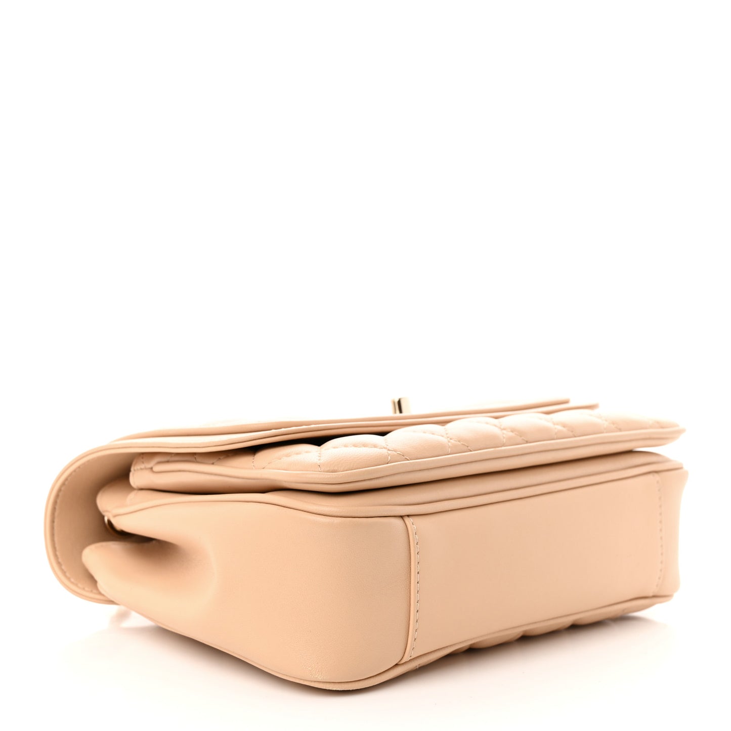 Lambskin Quilted Medium Lovely Day Flap Beige