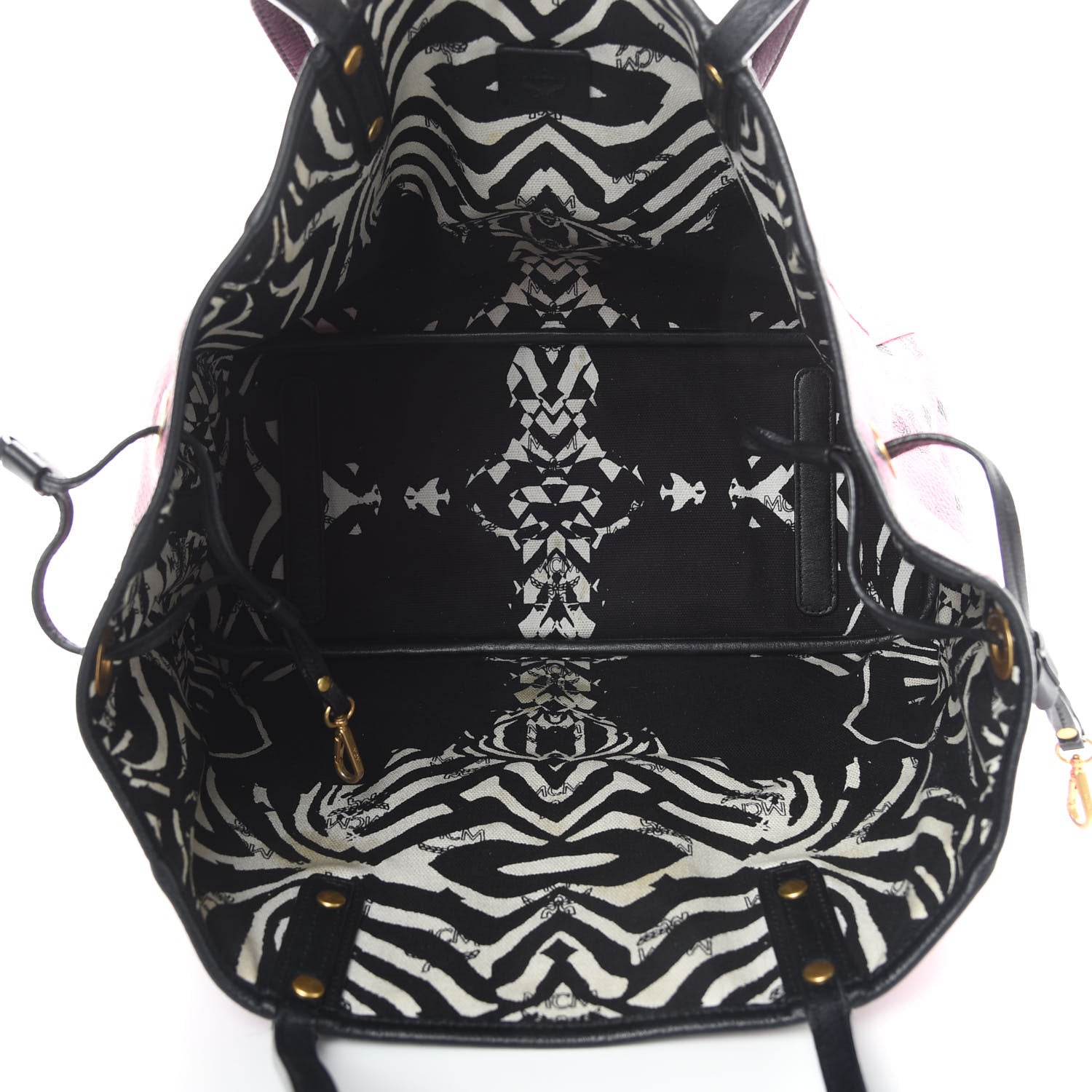 MCM Visetos Medium Liz Reversible Shopper Tote Pink 9 of 23