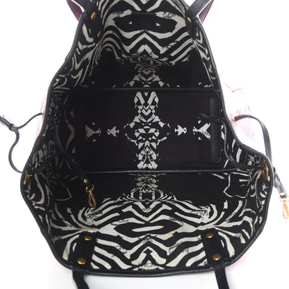 MCM Visetos Medium Liz Reversible Shopper Tote Pink 9 of 23