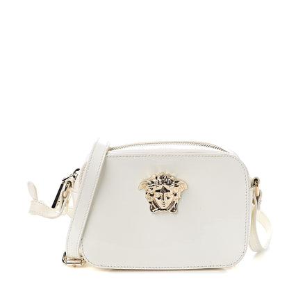 Versace Patent Palazzo Medusa Camera Bag White 1 of 8