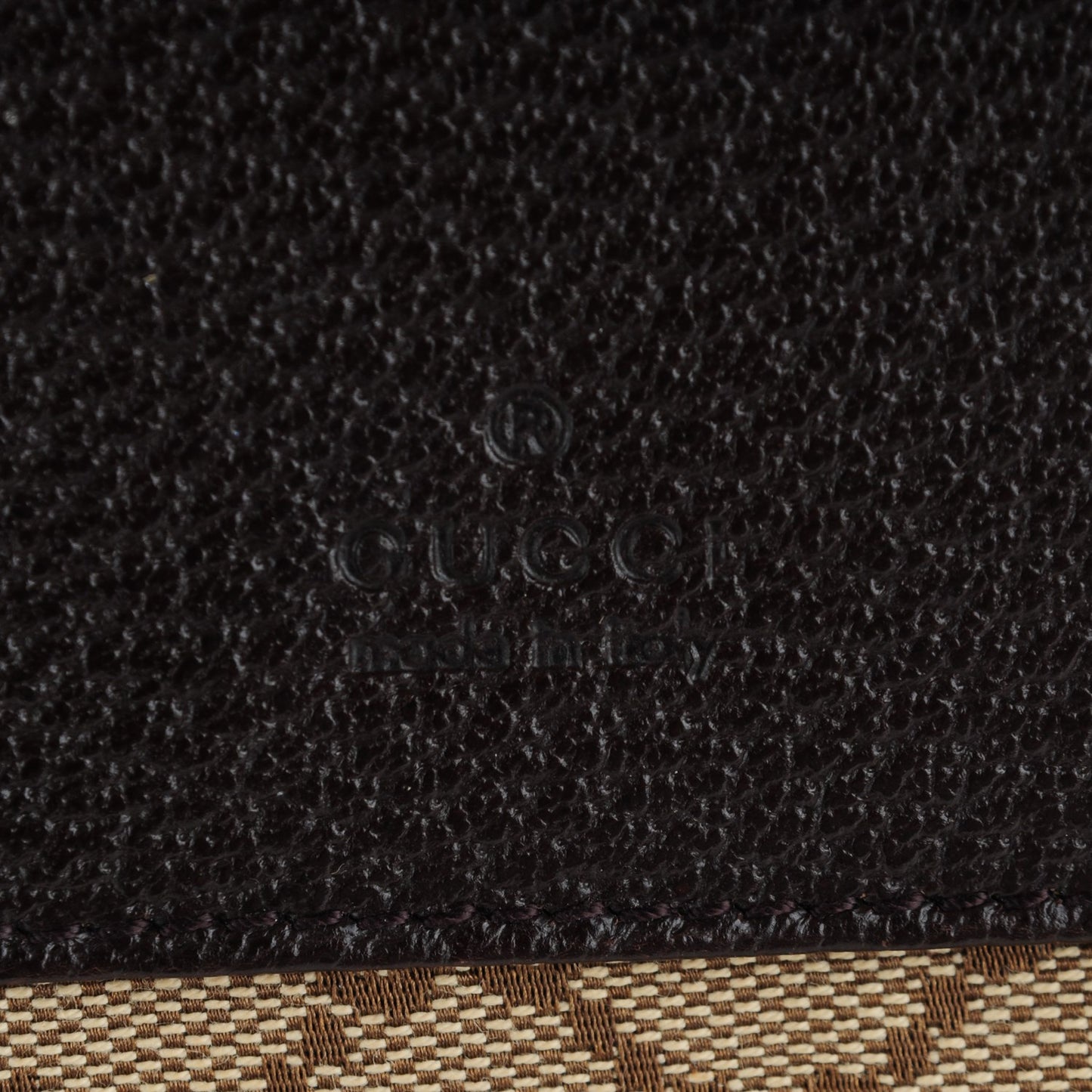 GG Monogram Double Pocket Belt Bag Dark Brown