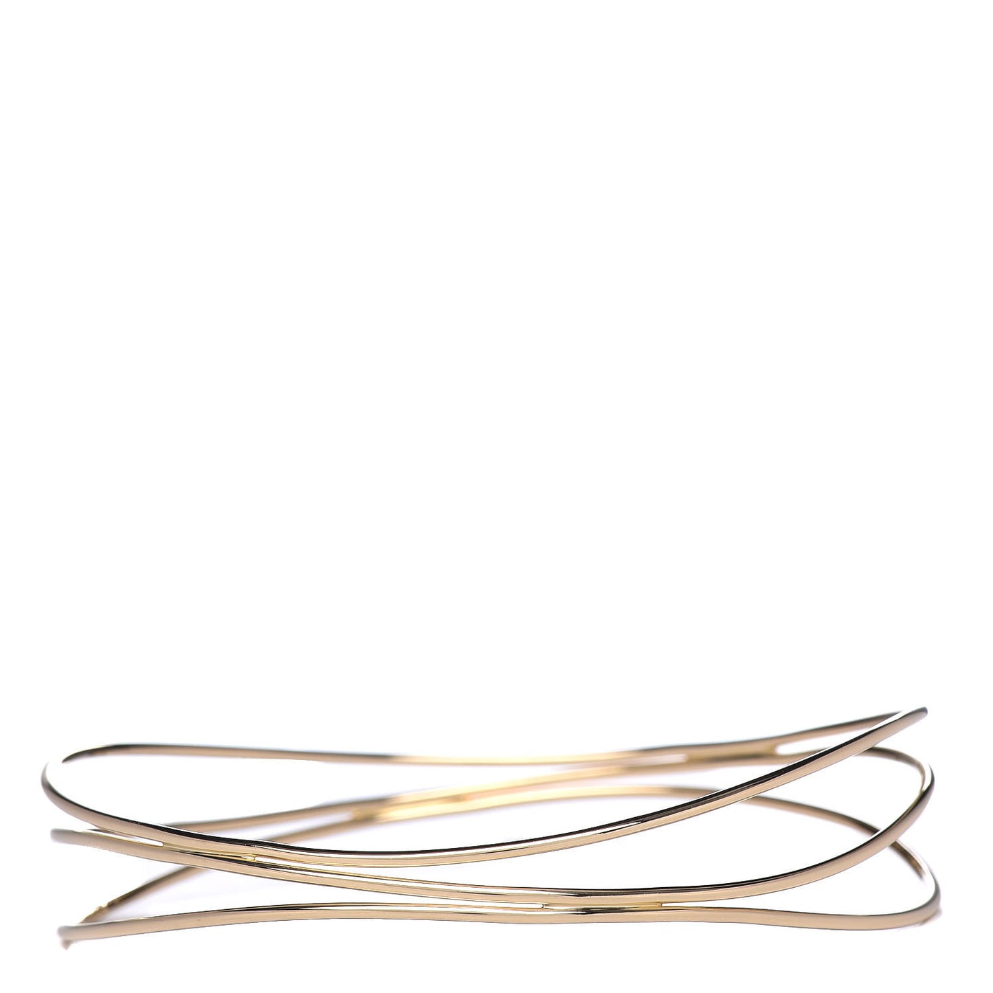 18K Yellow Gold Elsa Peretti Wave Three Row Bracelet