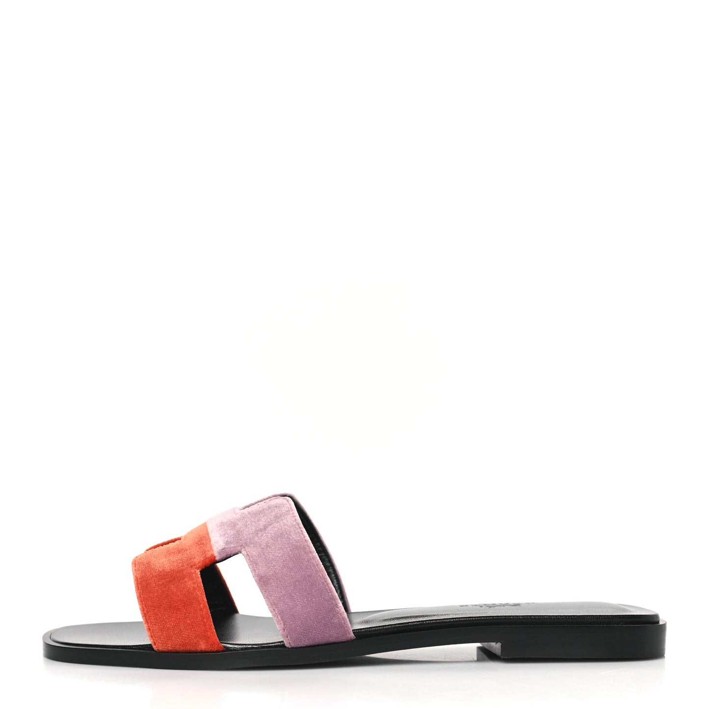 Velvet Lambskin Oran Sandals 37 Bruyère Orange Canyon