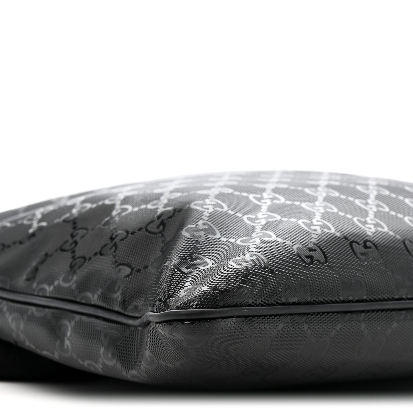 Imprime Monogram Medium Flat Messenger Bag Black