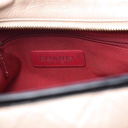 Chanel Aged Calfskin Quilted Large Gabrielle Hobo Beige Black 6 of 19