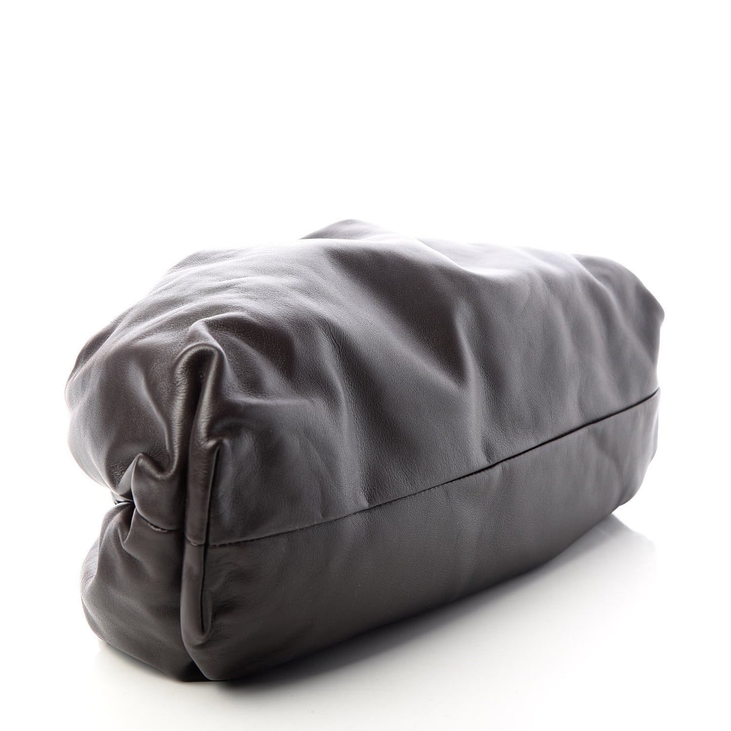 Smooth Butter Calf The Pouch Oversized Clutch Fondente