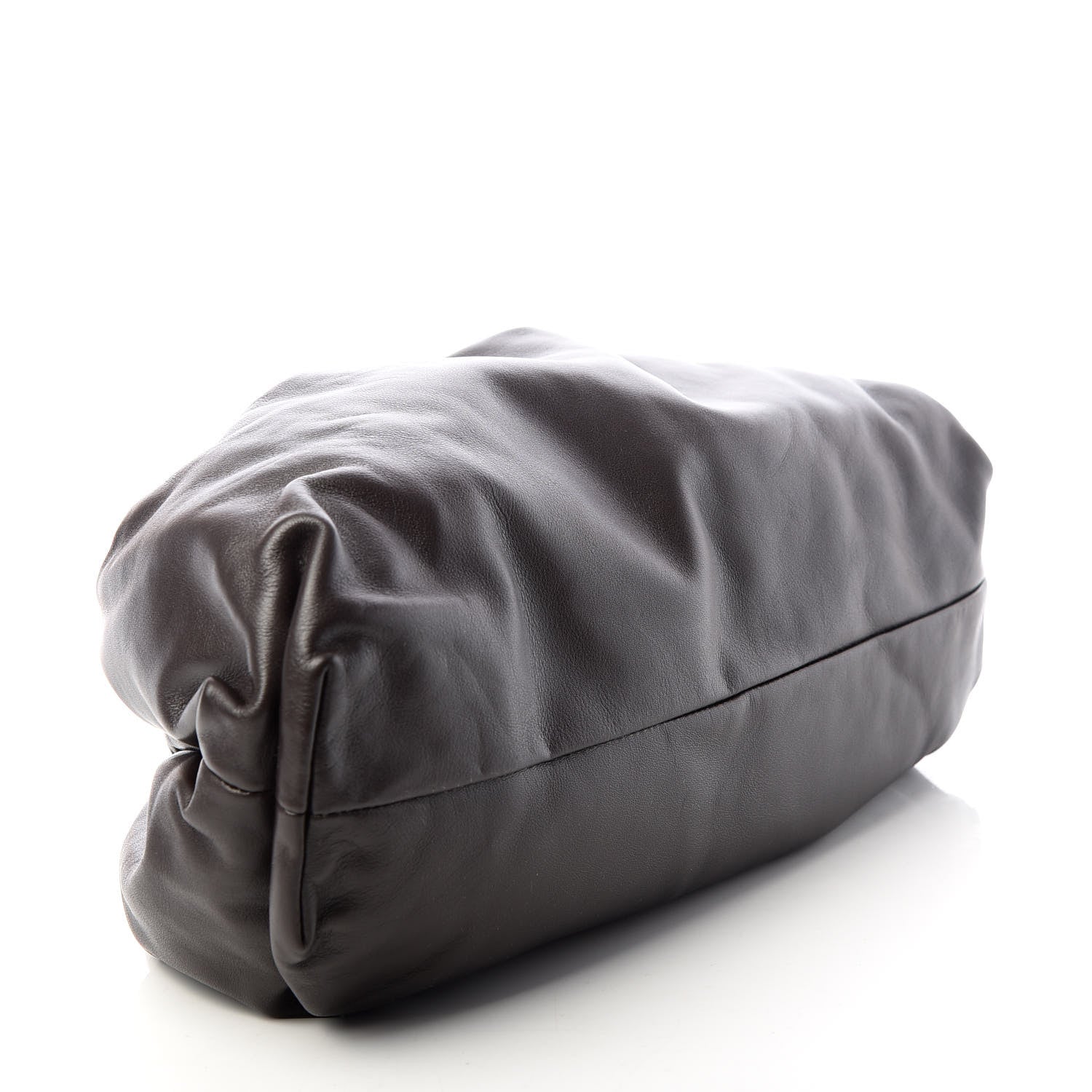 Bottega Veneta Smooth Butter Calf The Pouch Oversized Clutch Fondente 4 of 7