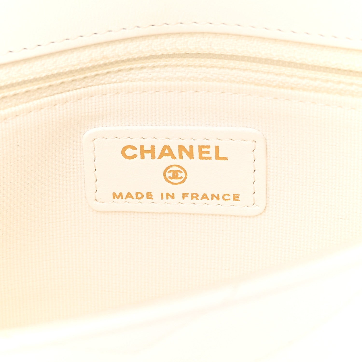 Chanel Lambskin Chevron Stitched Flap White Black 6 of 12