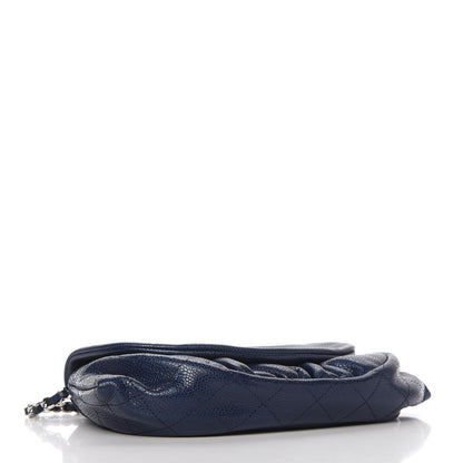 Chanel Caviar Half Moon Wallet On Chain WOC Navy 4 of 11