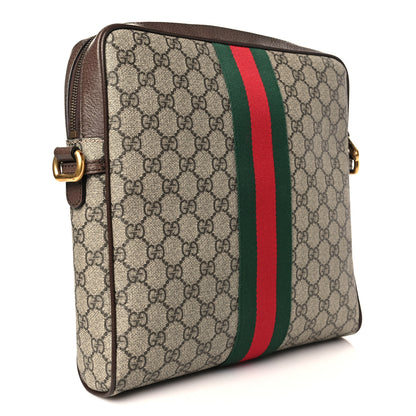 Gucci GG Supreme Monogram Web Medium Ophidia Messenger Bag Brown 2 of 8