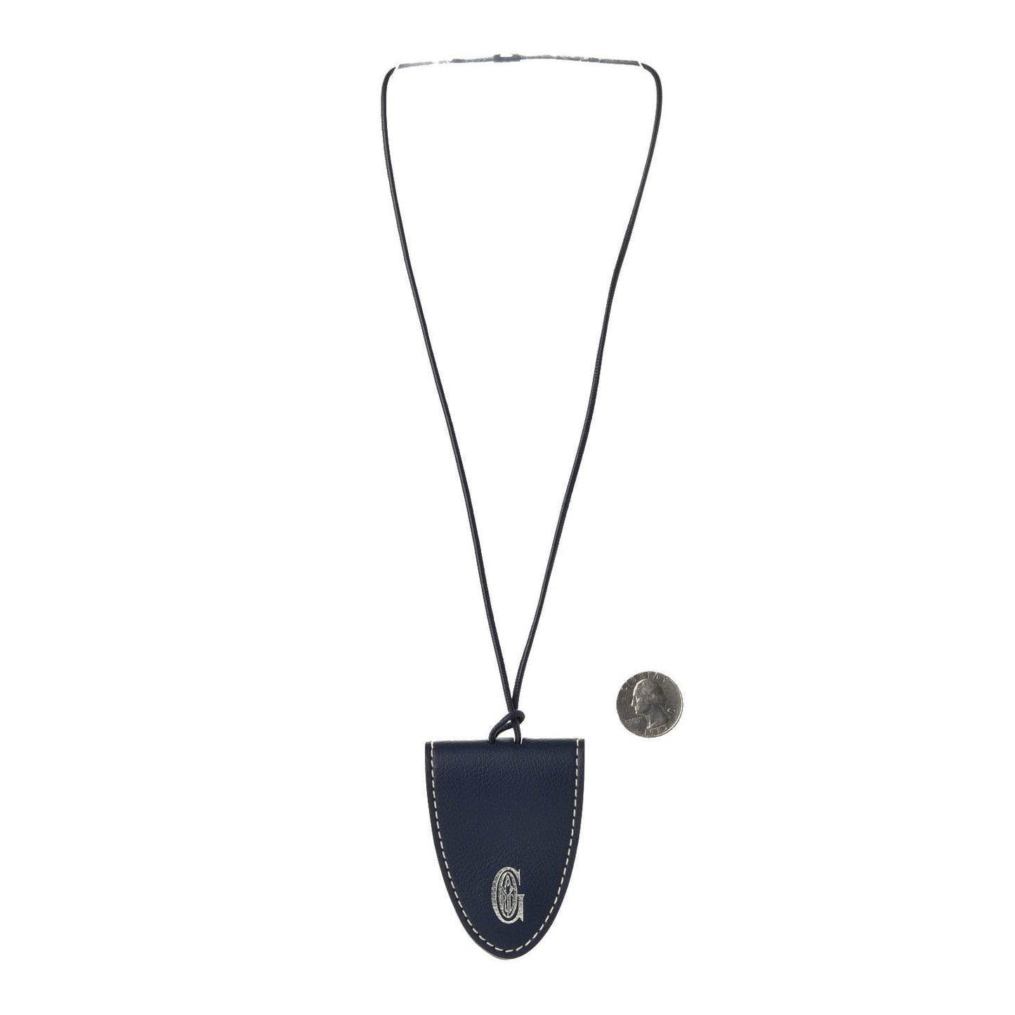 Calfskin Bag Clip Navy