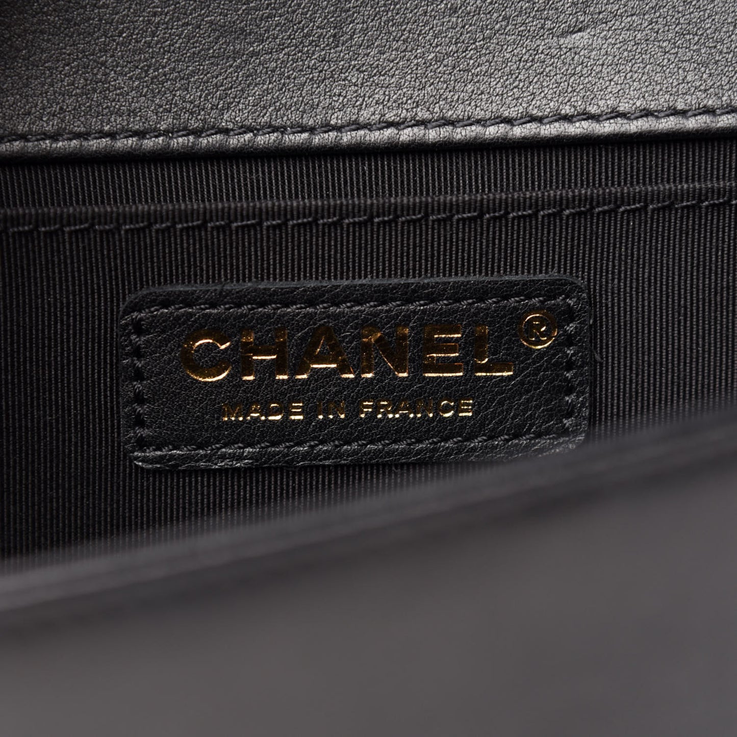 Calfskin Quilted Medium Boy Flap Black