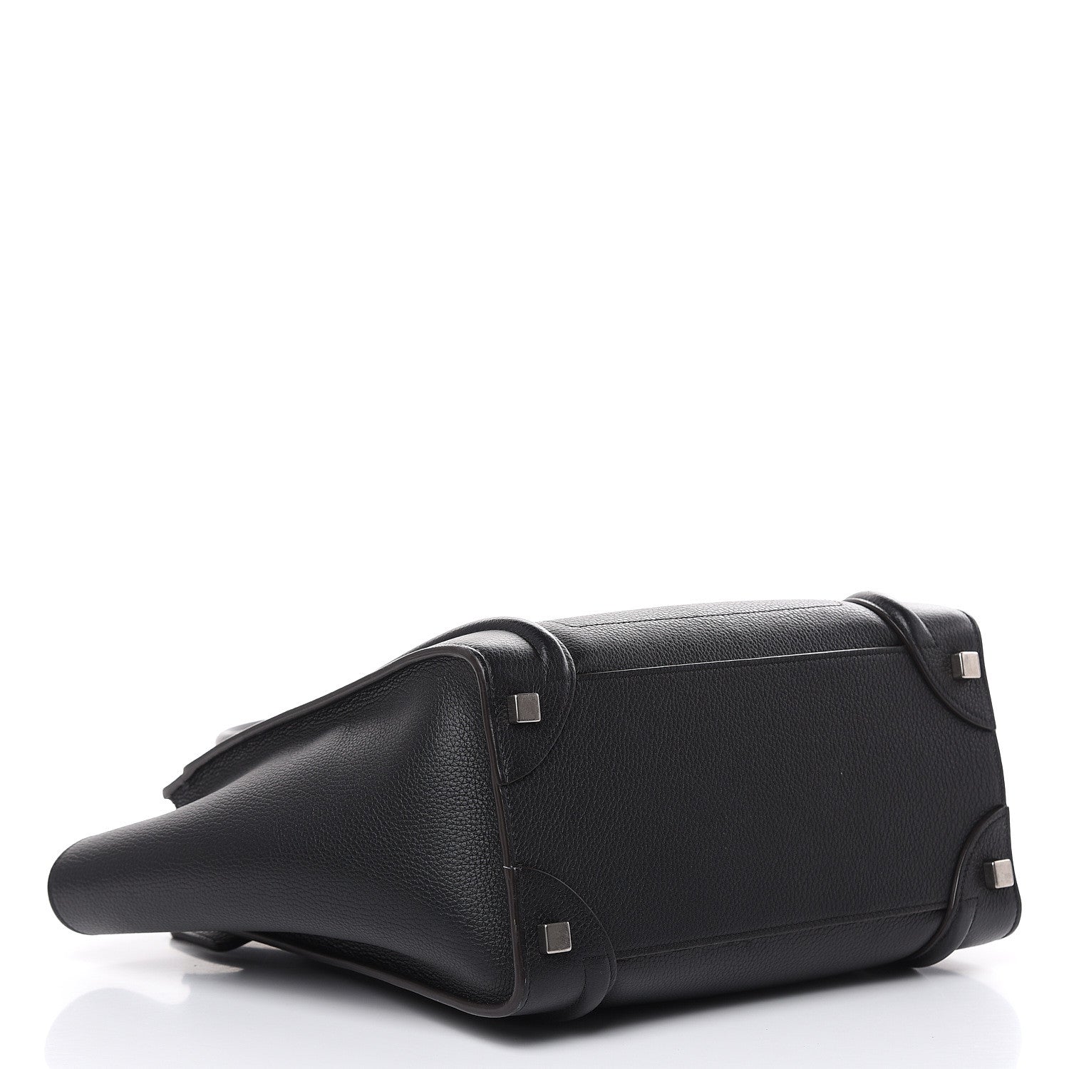 Celine Drummed Calfskin Micro Luggage Black 4 of 14