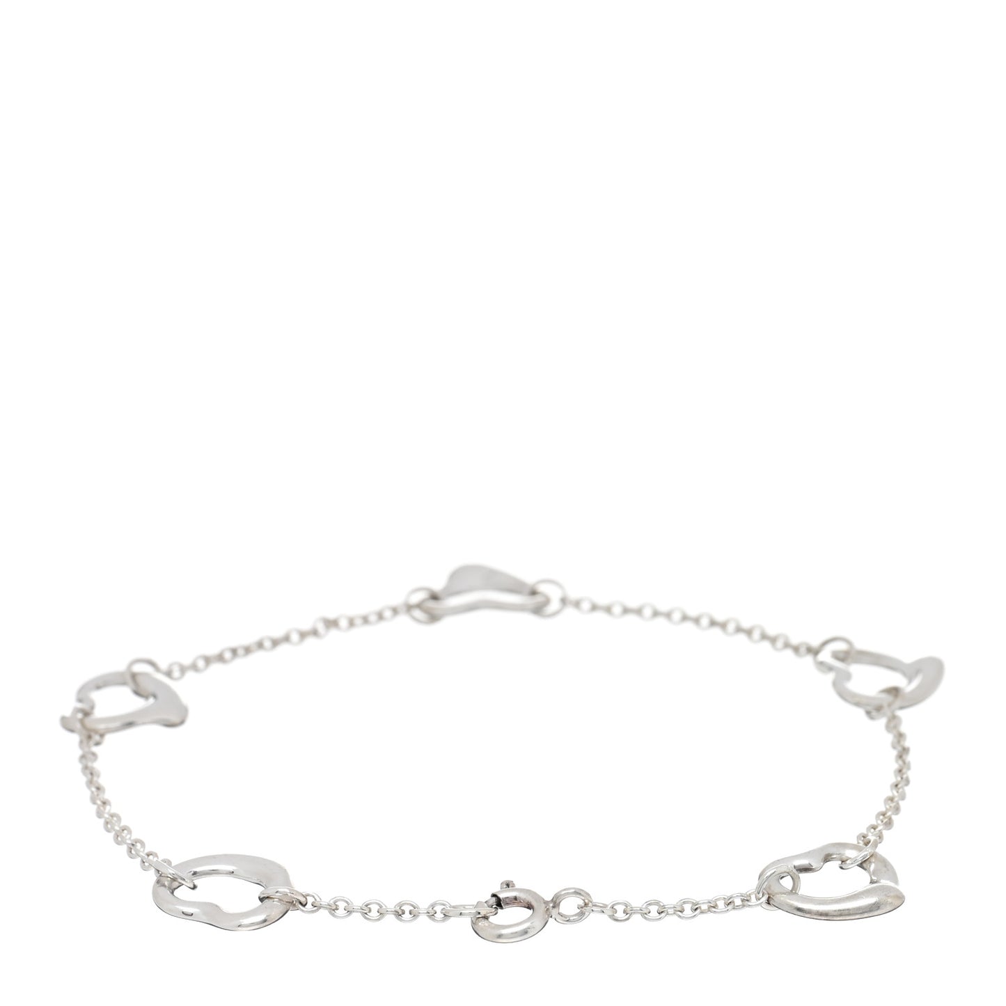 Sterling Silver Elsa Peretti Open Heart Bracelet