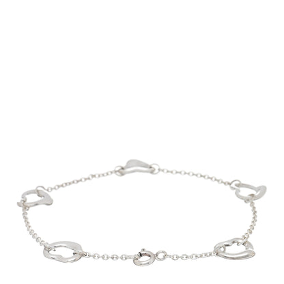 Tiffany Sterling Silver Elsa Peretti Open Heart Bracelet 1 of 2