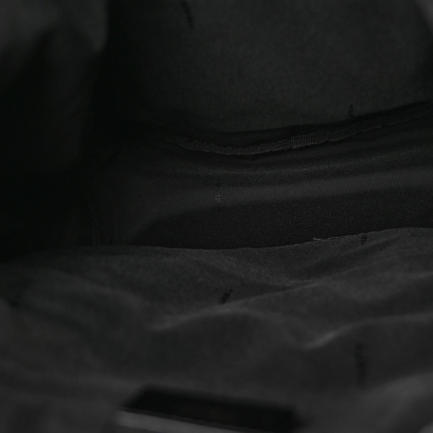 Fendi Nylon FF Embossed Backpack Black 5 of 13