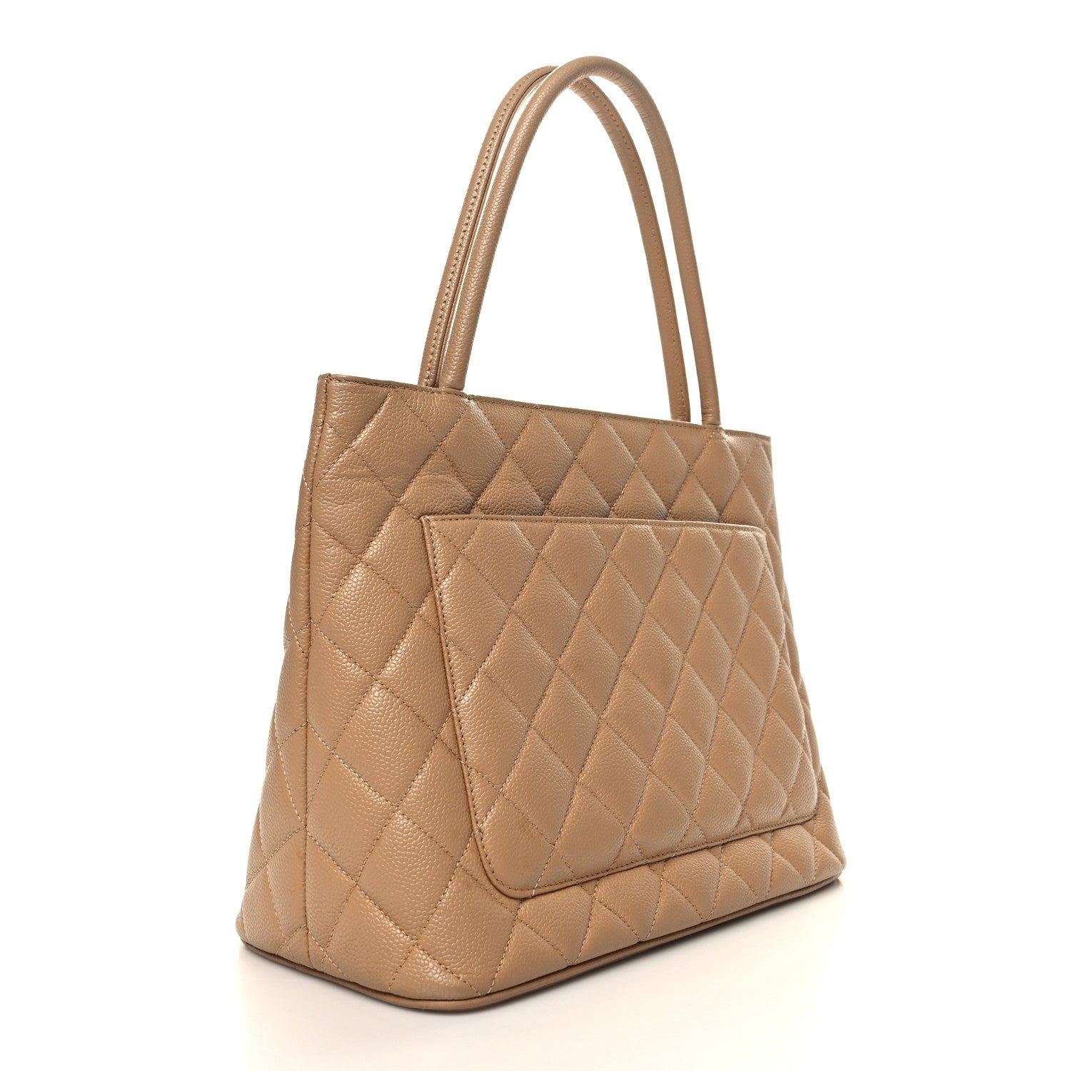 Chanel Caviar Quilted Medallion Tote Beige 2 of 11