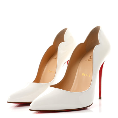 Christian Louboutin Patent Hot Chick 100 Pumps 39 White 4 of 8