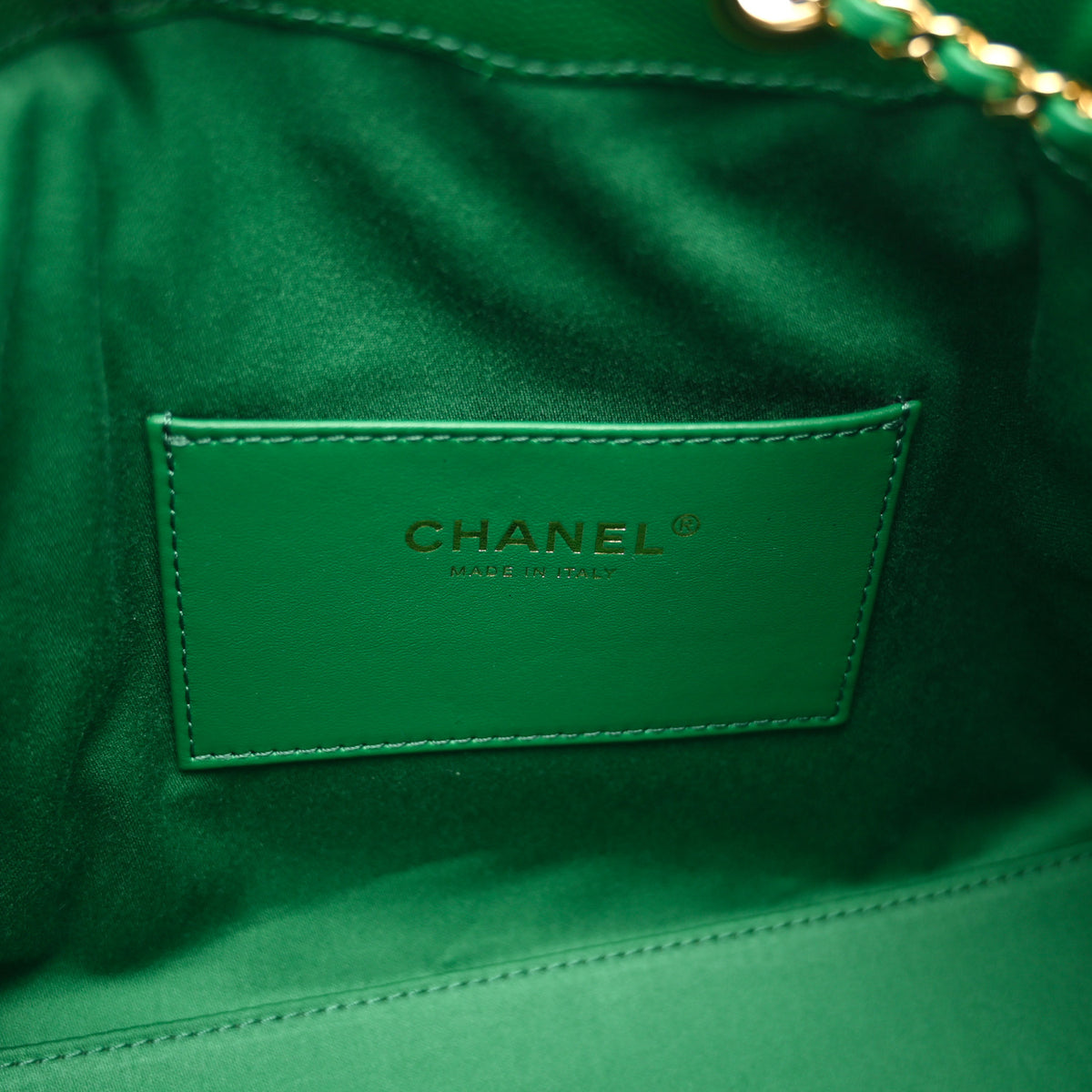 Chanel Caviar Quilted Small Chanel 25 Handbag Green 6 of 11