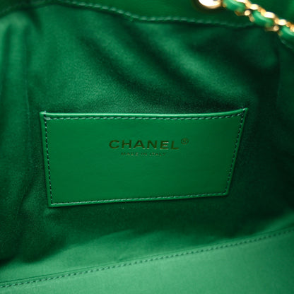 Chanel Caviar Quilted Small Chanel 25 Handbag Green 6 of 11