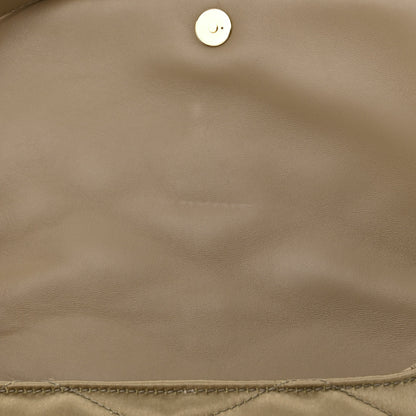 Saint Laurent Satin Quilted Le 57 Diamond Shoulder Bag Mouse 13 of 15