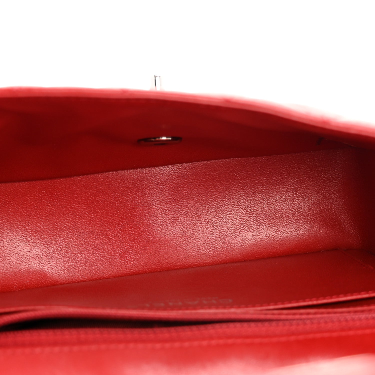 Chanel Lambskin Quilted Mini Rectangular Flap Red 5 of 14