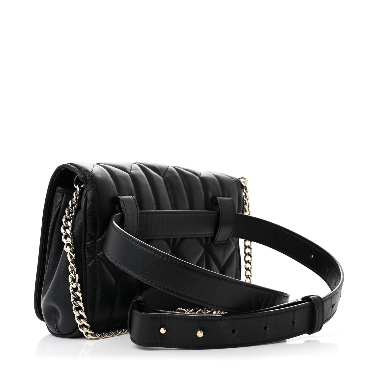 Calfskin Diondra Belt Bag Black