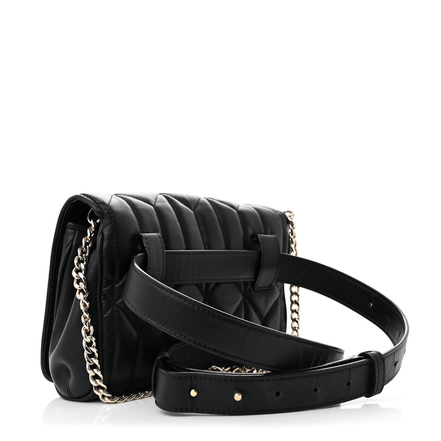 Jimmy Choo Calfskin Diondra Belt Bag Black 2 of 10