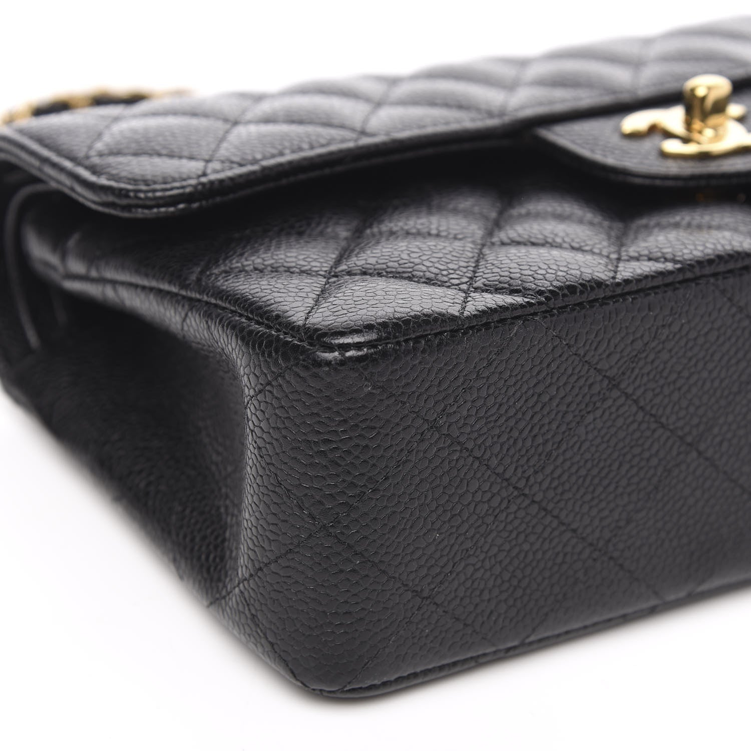 Chanel Caviar Quilted Small Double Flap Black 9 of 13