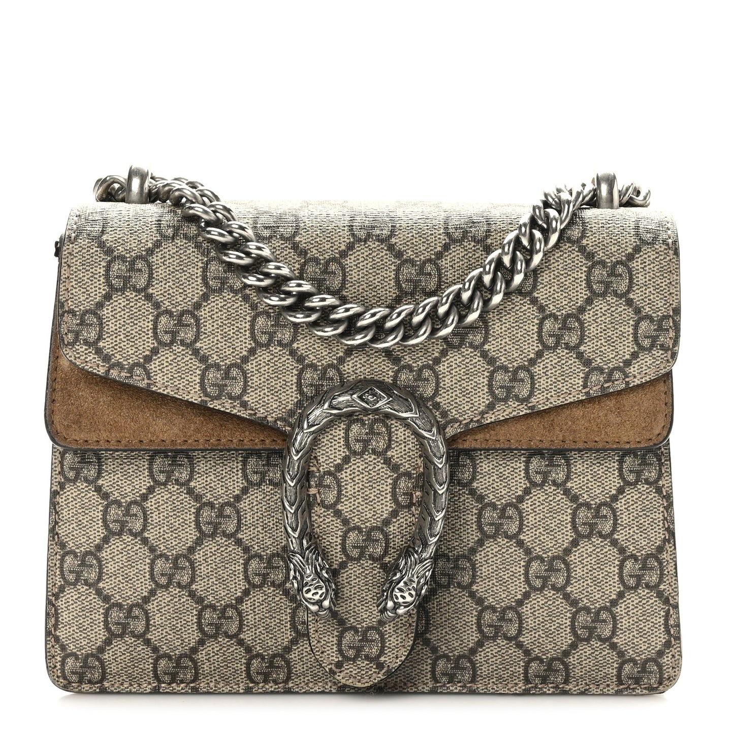 GG Supreme Monogram Mini Dionysus Shoulder Bag Taupe