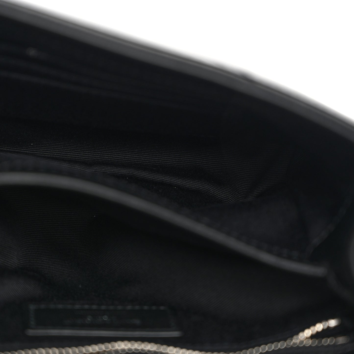 Calfskin Y Quilted Monogram Toy Loulou Crossbody Bag Black
