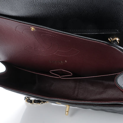 Chanel Caviar Quilted Jumbo Double Flap Black 6 of 9