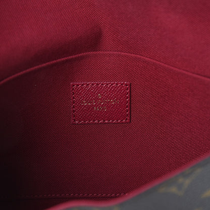 Louis Vuitton Monogram Pochette Felicie Chain Wallet Fuchsia 5 of 7
