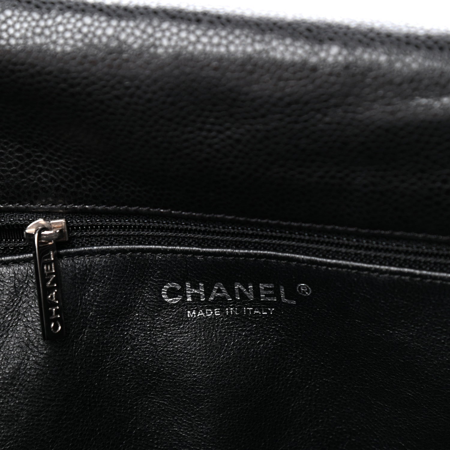 Chanel Caviar Timeless CC Accordion Flap Black 6 of 9