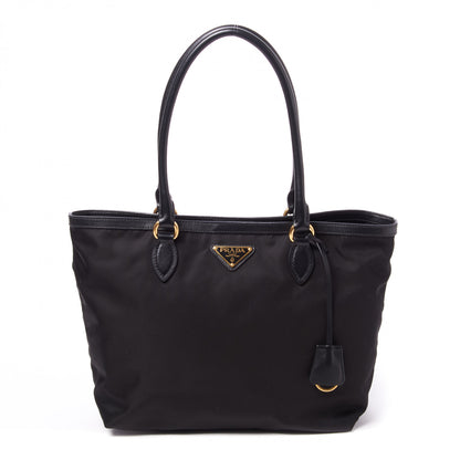 Prada Tessuto Nylon Soft Calf Shopping Tote Black 1 of 8