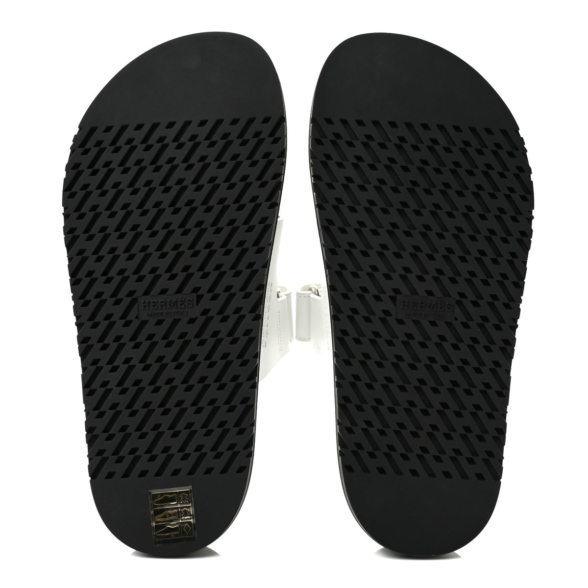 Hermes Calfskin Womens Chypre Sandals 36.5 White 6 of 10